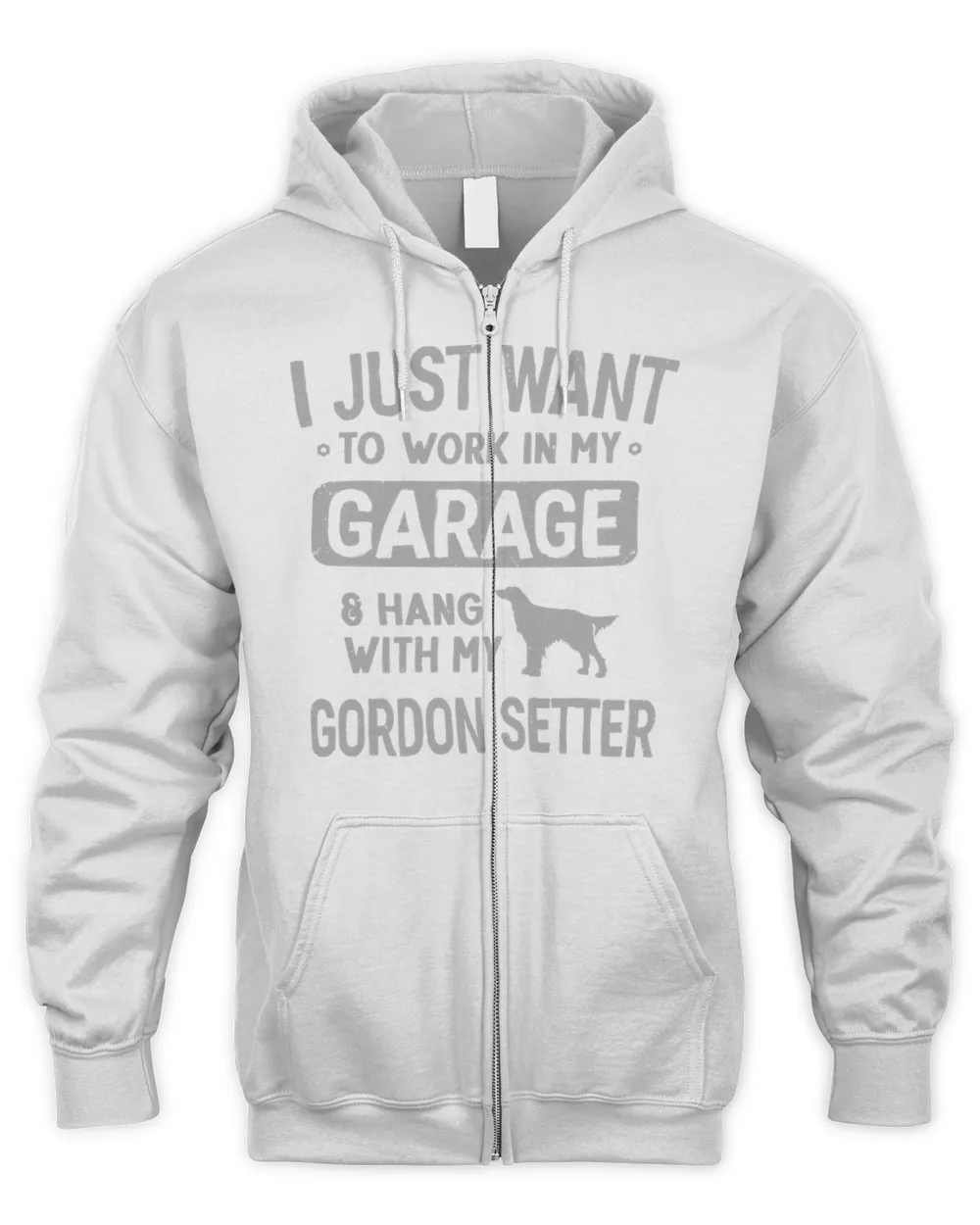 Funny Gordon Setter Dad Garage Men Hang With