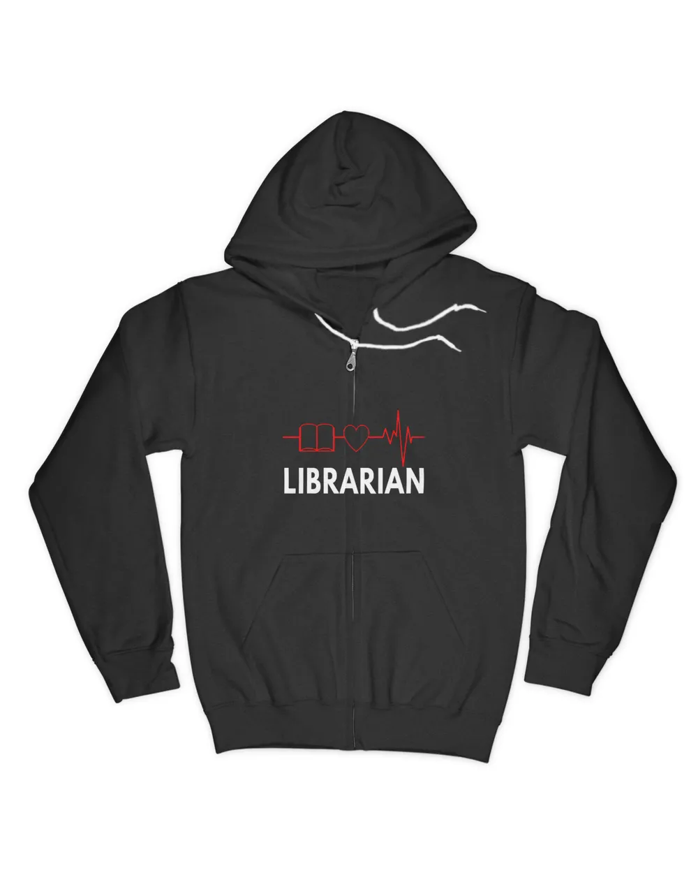 Librarian Book Heartbeat Love Literature Library Book Lover