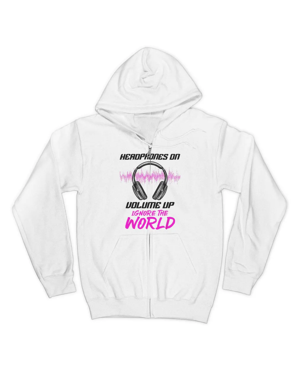 Headphones On Volume Up Ignore The World Music 32