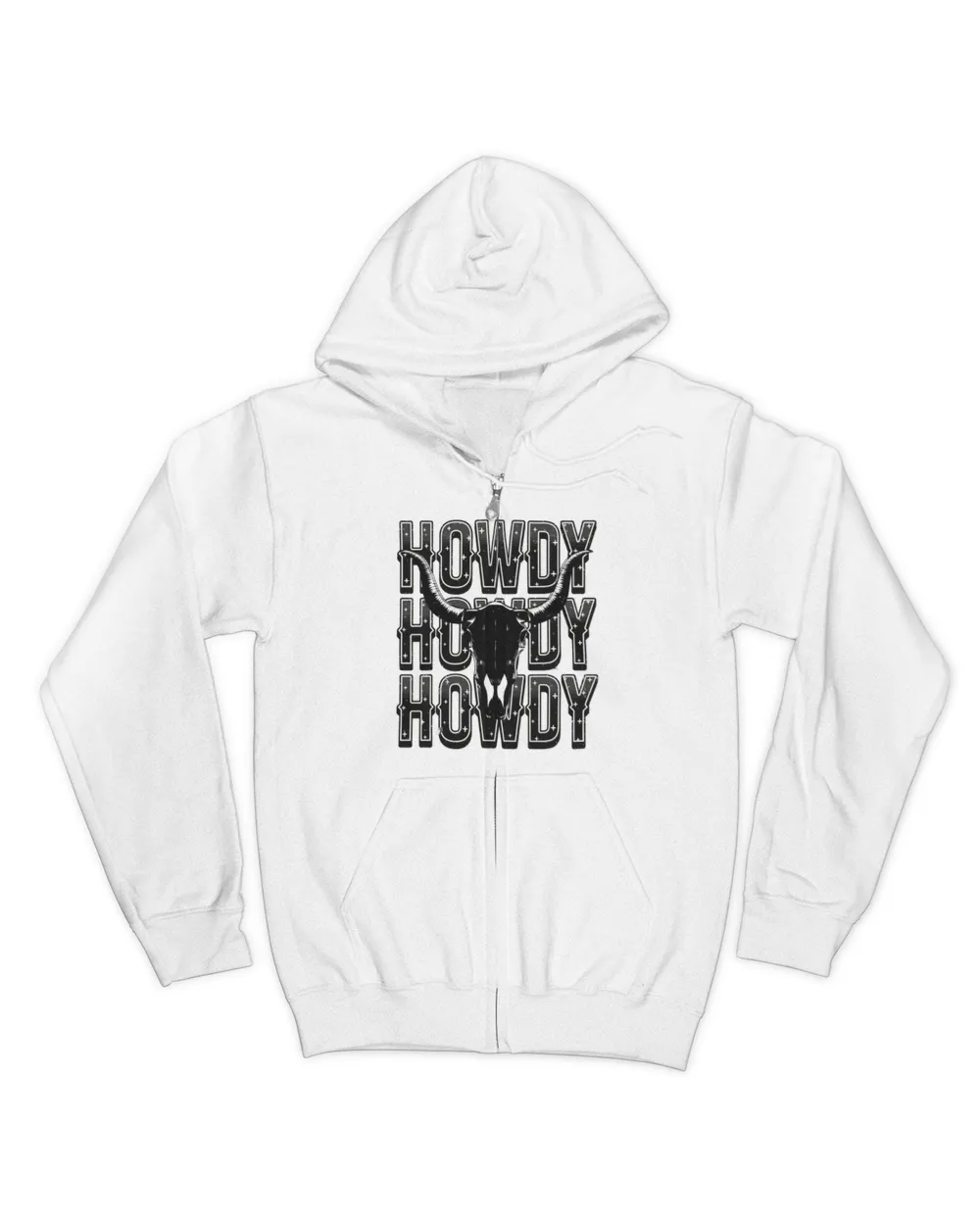 Cow Bull Skull Howdy Cowboy Cowgirl Western Country Music