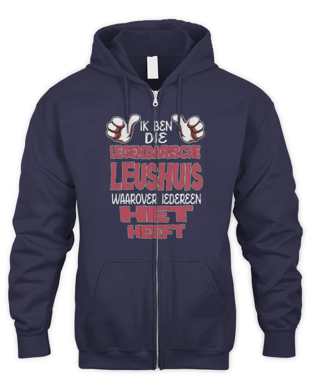 HL6722 Leushuis H23HL Men's Zip Hoodie navy s