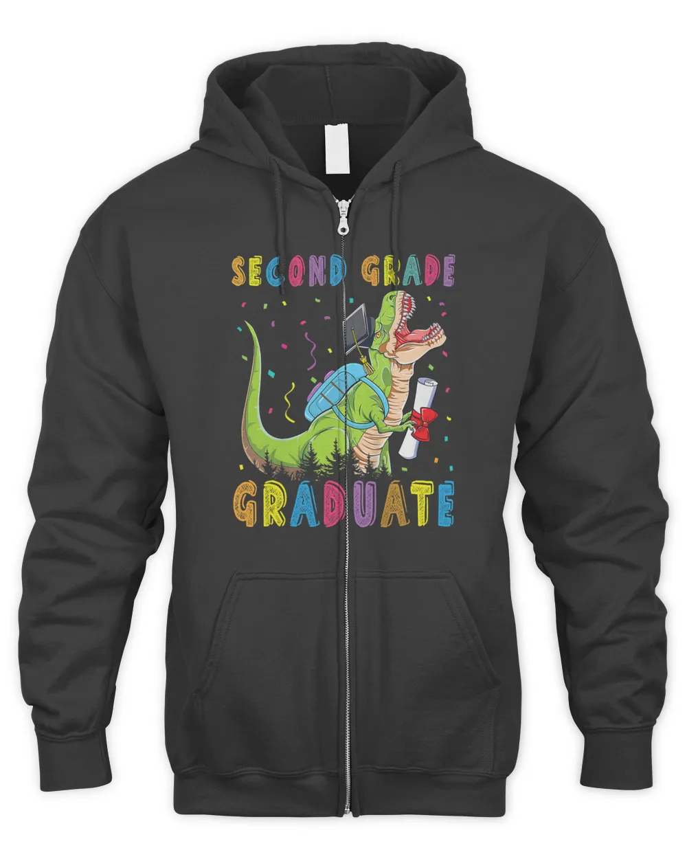 Dino Second Grade Graduate Dinosaur Trex Second Grade Graduation