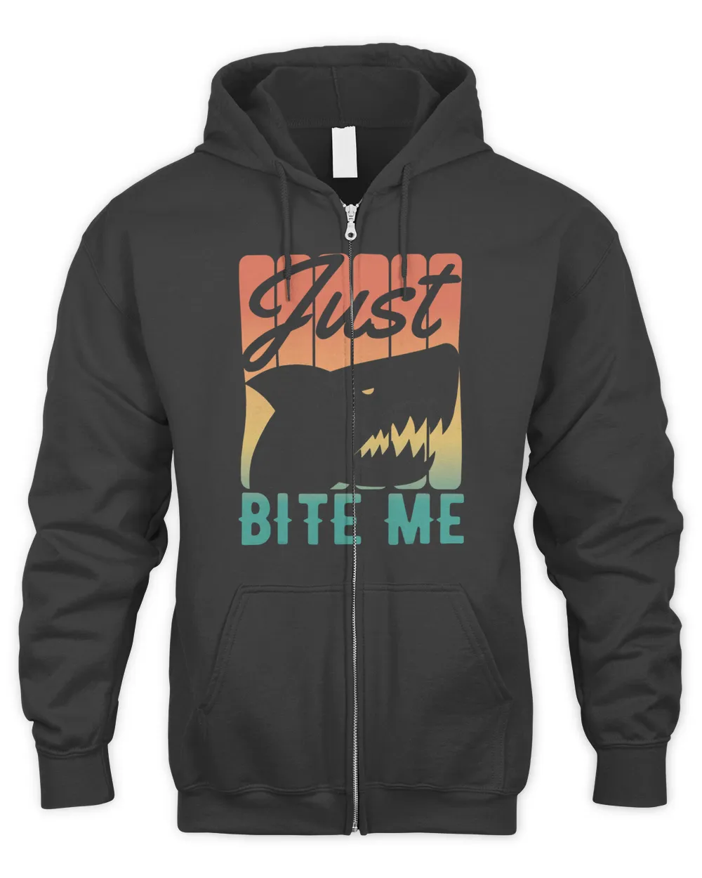 Shark Lover Retro Just Bite Me 2Funny Vintage Fishing Shark Lover 21