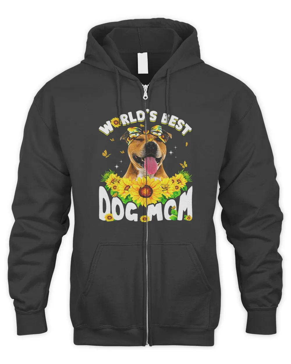 Worlds Best Pitbull Dog Mom Funny Mothers Day