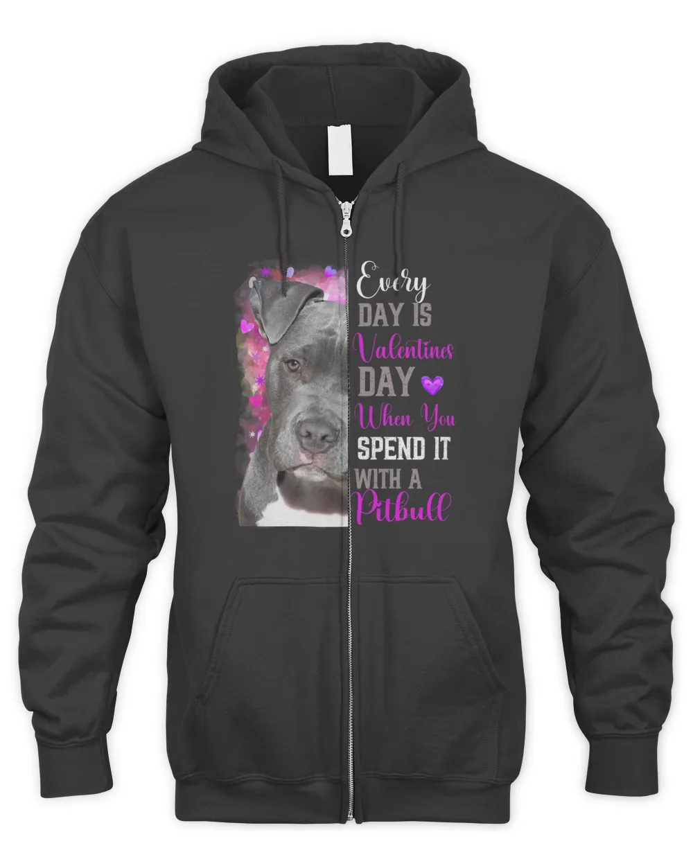 Womens Pitbull Mom Funny Valentines Day Dog Lovers Pink Bully Pitty