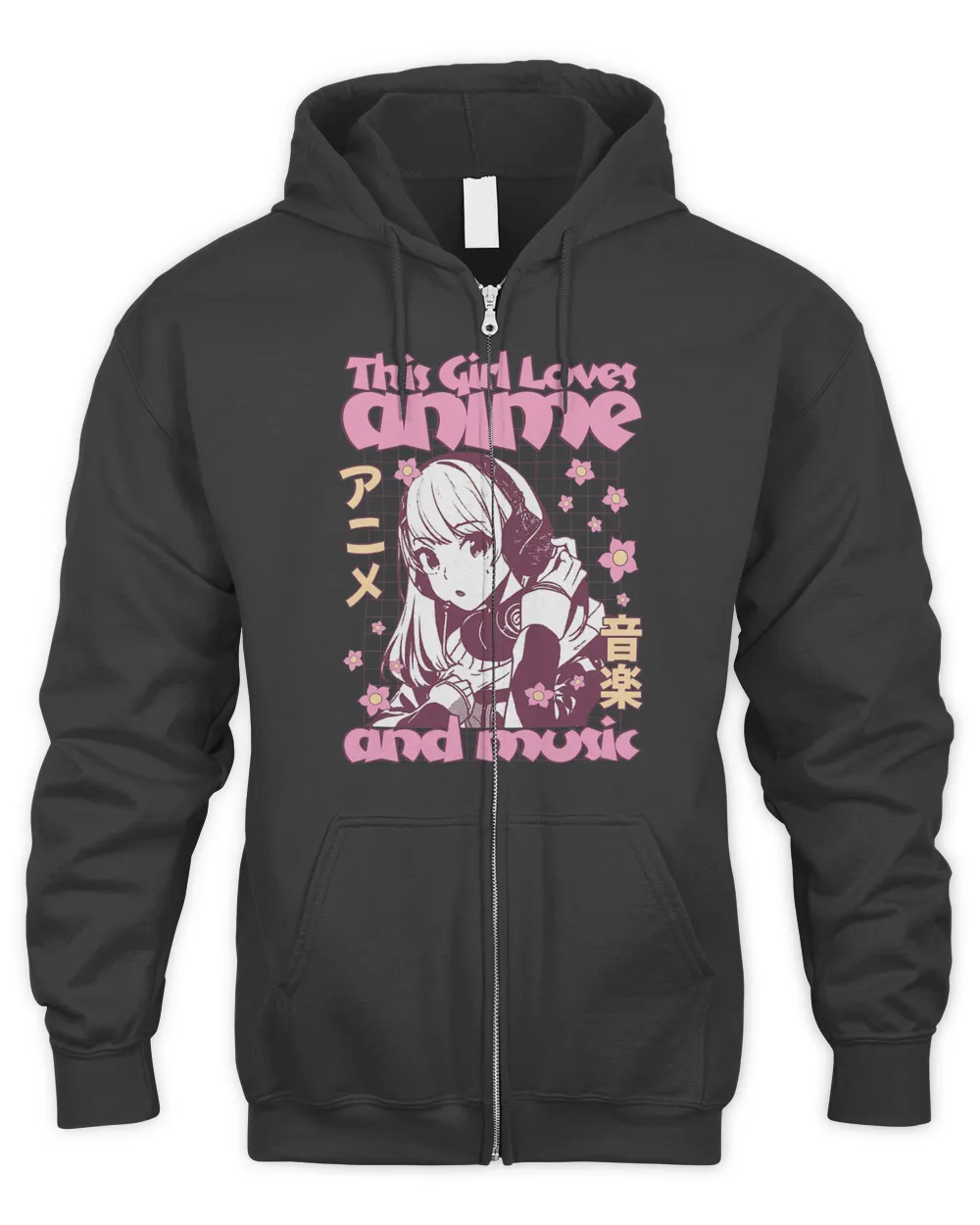 This Girl Loves Anime and Music Retro Vintage Japanese Style 3
