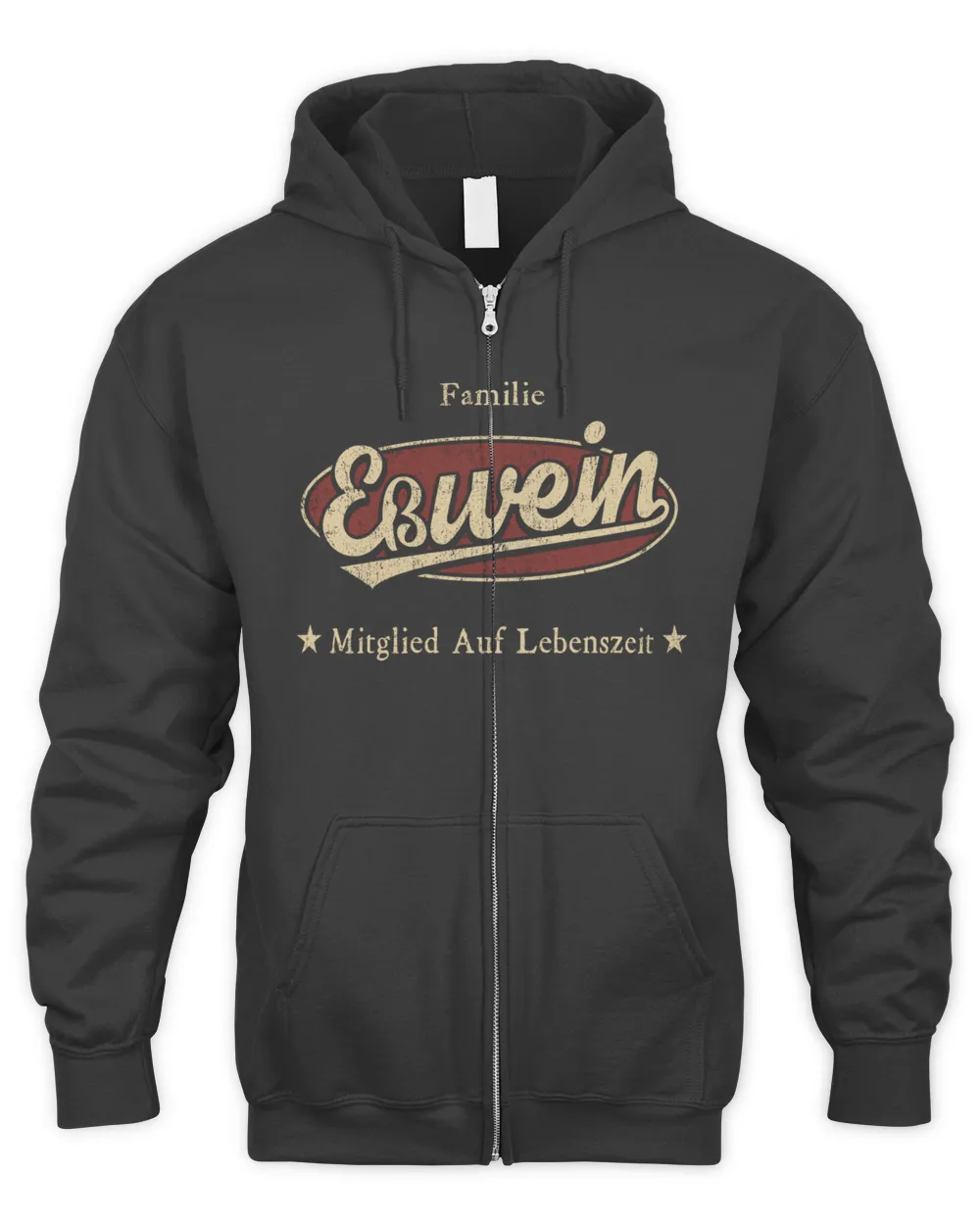 Familie Esswein Mitglied Auf Lebenszeit DE95 Men's Zip Hoodie black s