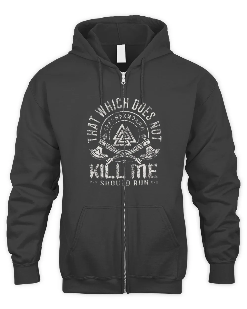 That Wich Does Not Kill Me Men's Zip Hoodie black s