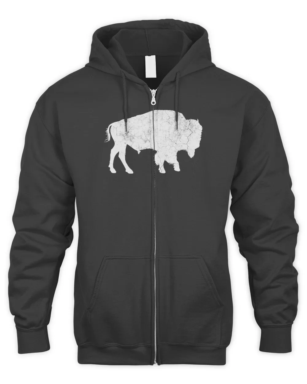Distressed Buffalo Retro Bison Animal Lover Men Women Dad T-Shirt