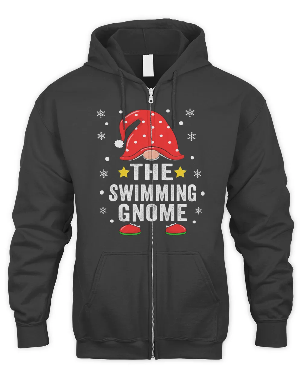 Swimming Gnome Christmas Family Pajamas Matching Swimming