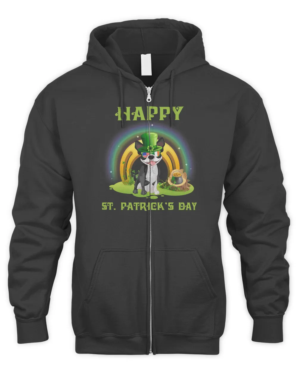 Happy St Patricks Irish Boston Terrier Lover Dog Funny Gifts T-Shirt