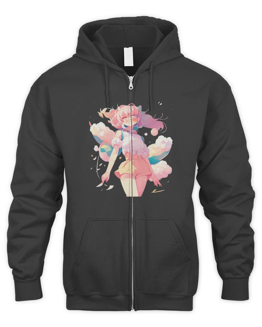 Japanese Anime Manga Girl with Pink Clothing