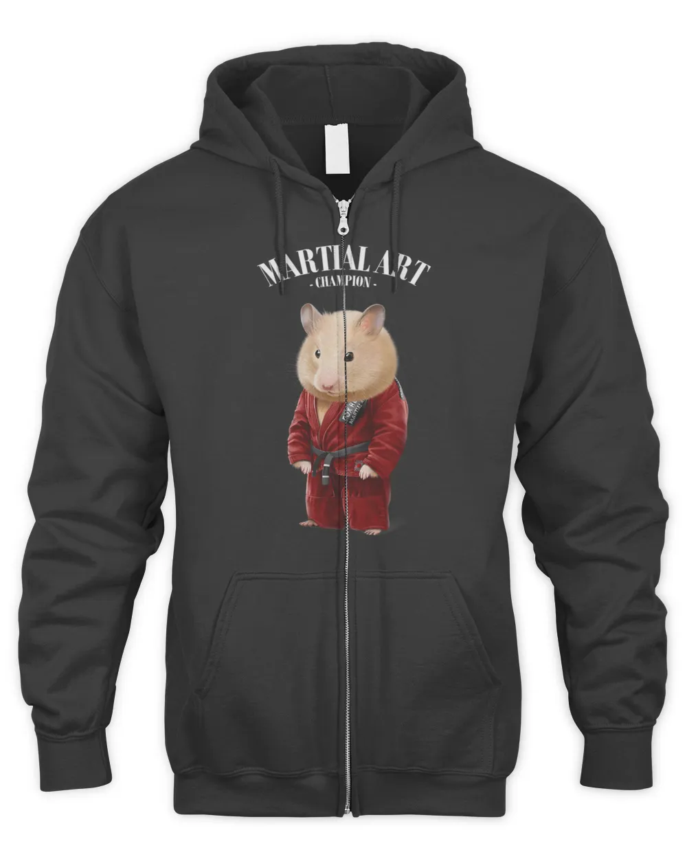 Hamster Judo Karate Master in Red Judogi 1