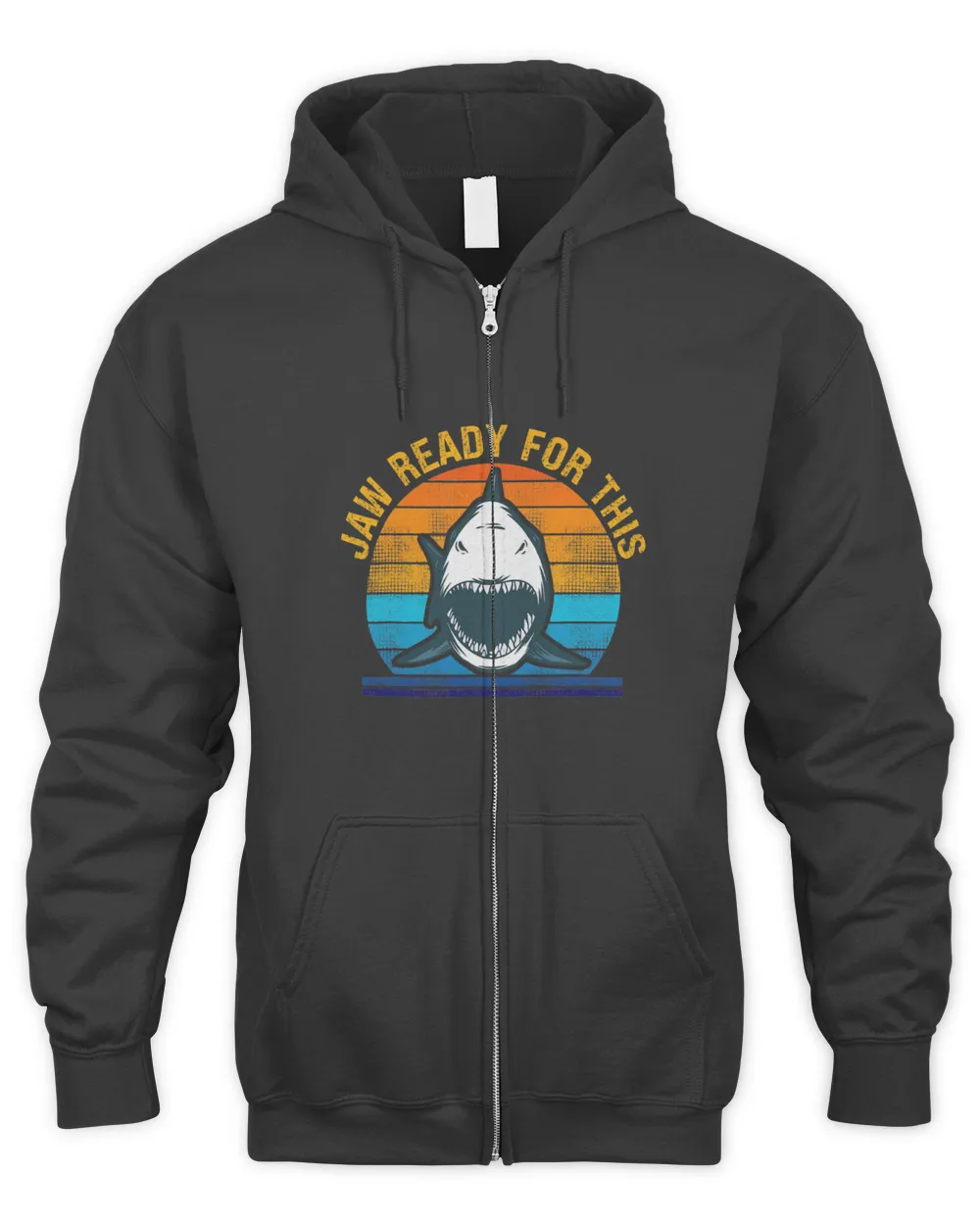 Funny Jaw Ready For This Retro Ocean Animal Shark