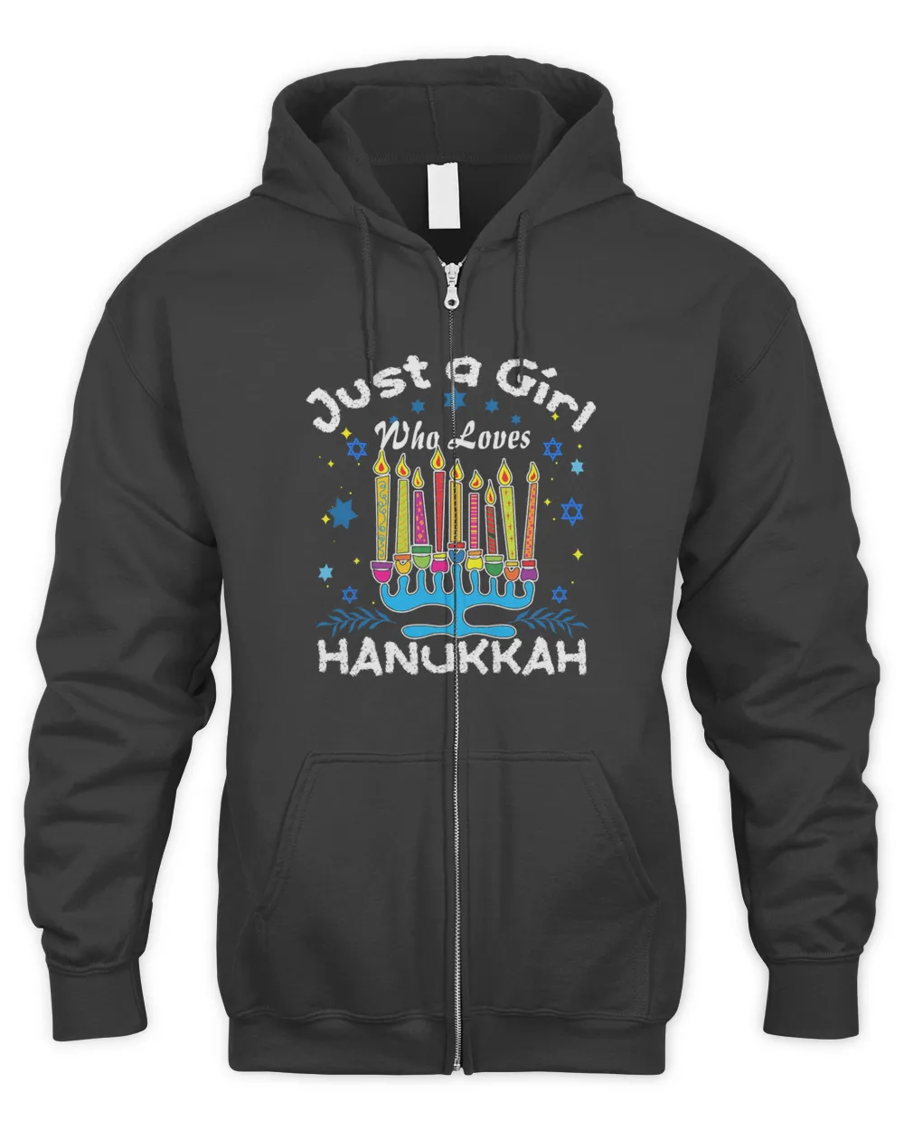 Just a Girl Who Loves Hanukkah Shirt Jewish Chanukah 245