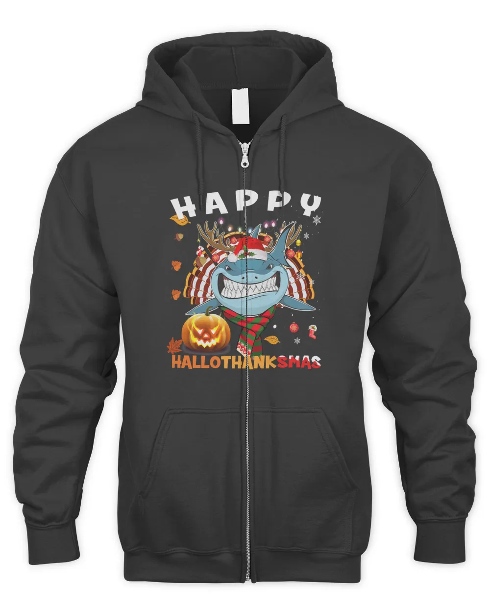 Shark Thankgiving Halloween Christmas Happy Hallothanksmas 108