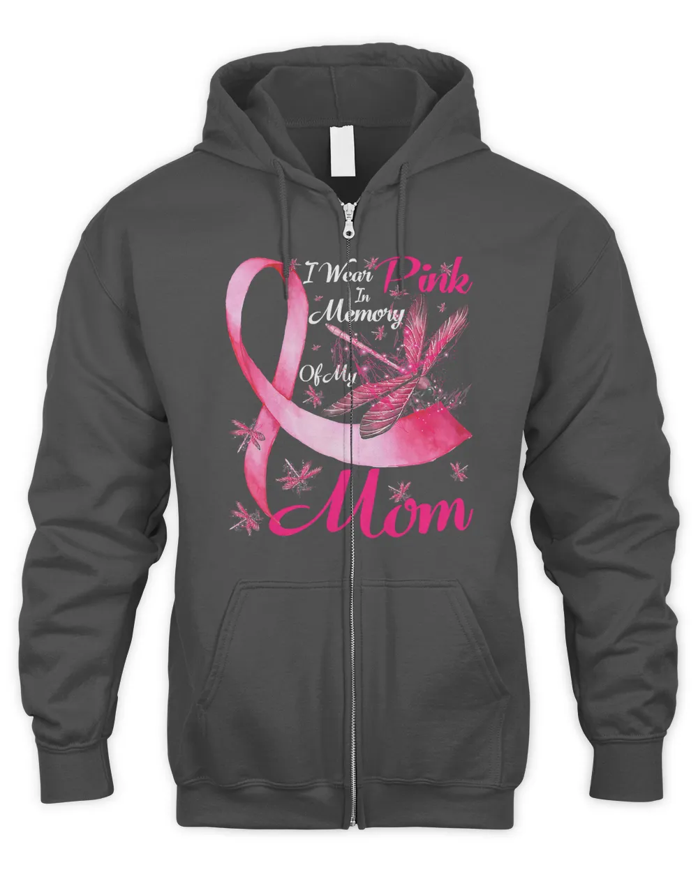 Breast Cancer I Wear Pink In Memory Of My Mom Dragonfly Breast Cancer 24 Warrior