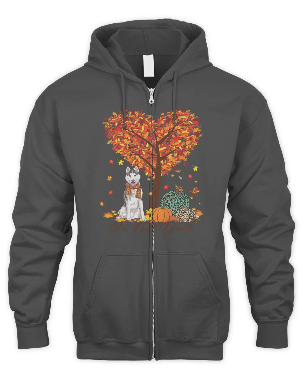 Its Fall YAll Funny Siberian Husky Autumn Dog Lover119