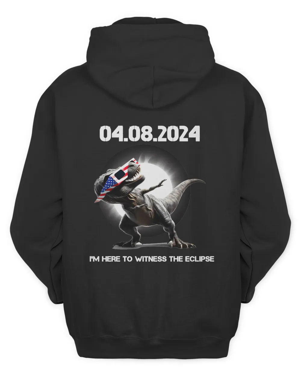 Total Solar Eclipse 2024 Funny T-rex Dabbing