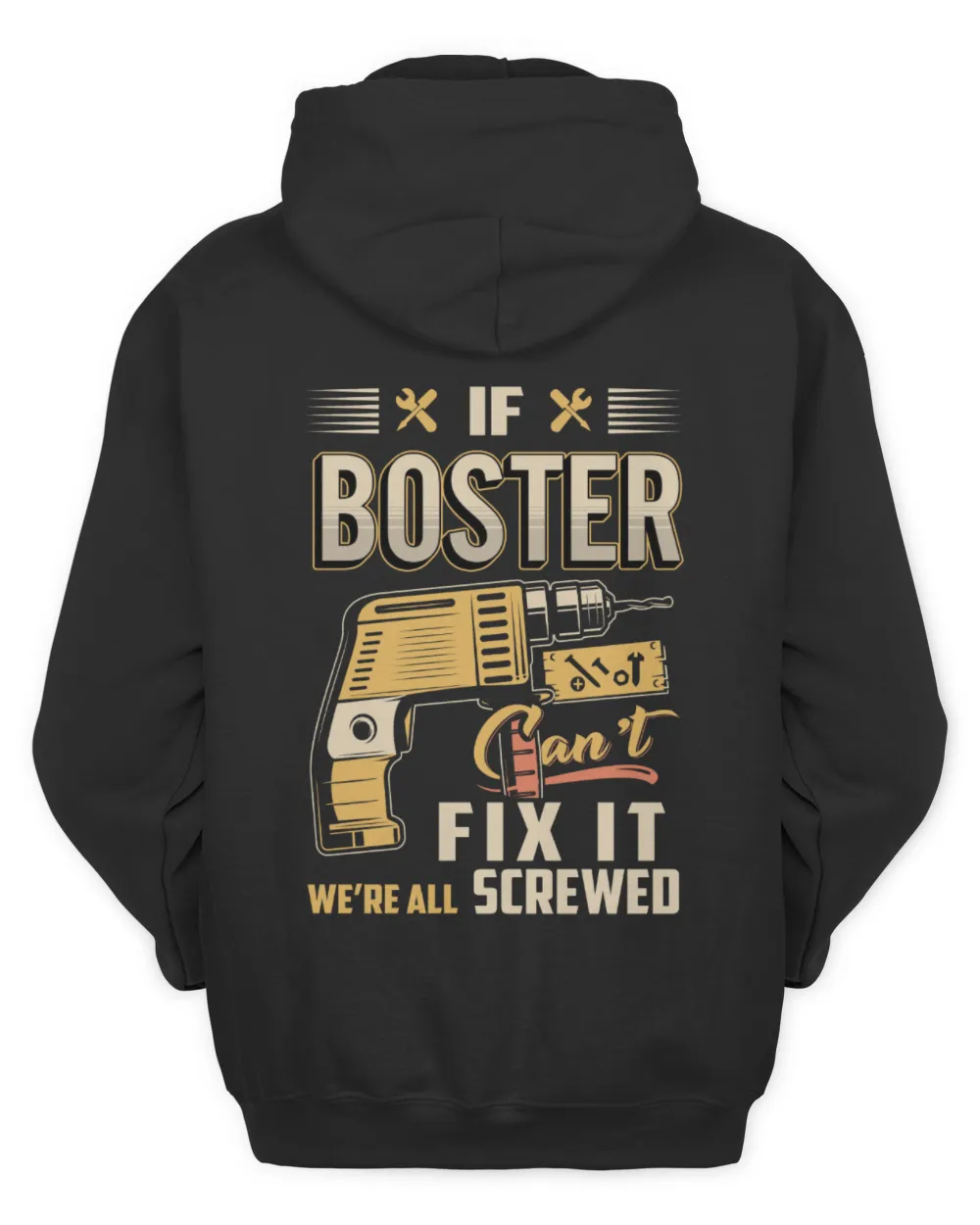 IF BOSTER CAN'T FIX IT WE'RE ALL SCREWED B3 Men's Zip Hoodie black s