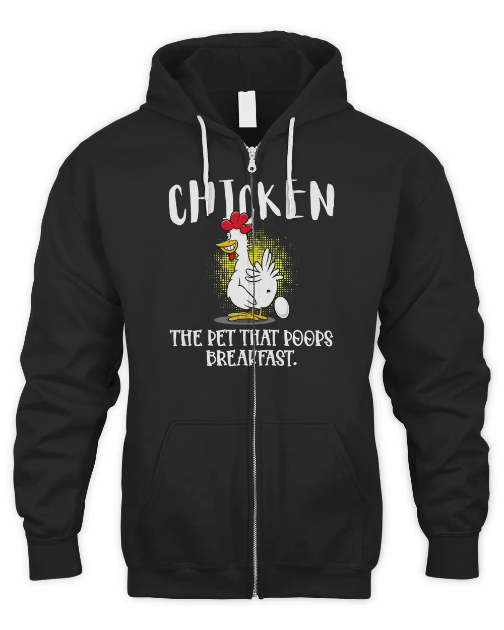 Chicken The Pet That Poops Breakfast Funny Chicks Food Pun 331