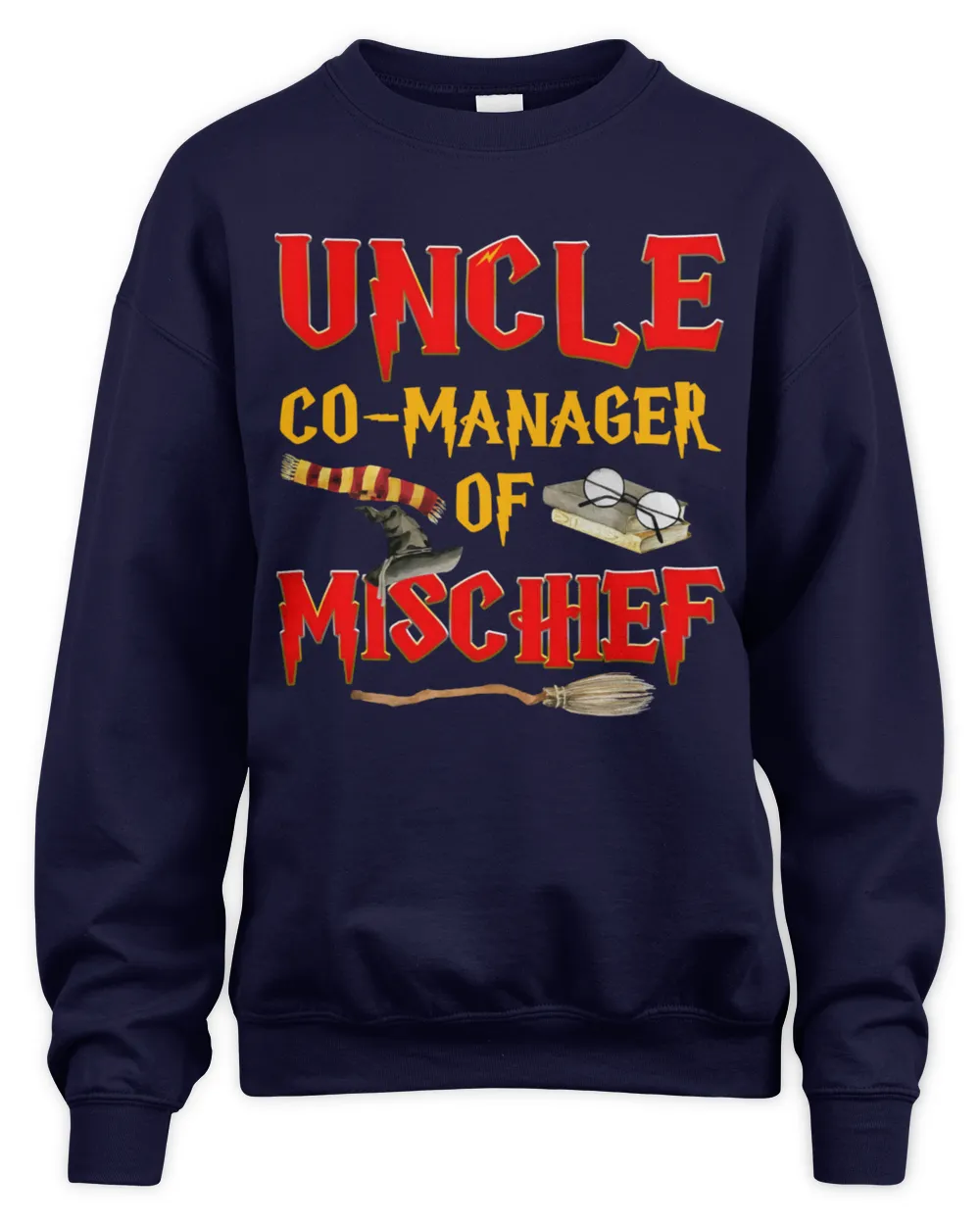Uncle Co-Managar Of Mischief Unisex Sweatshirt navy s