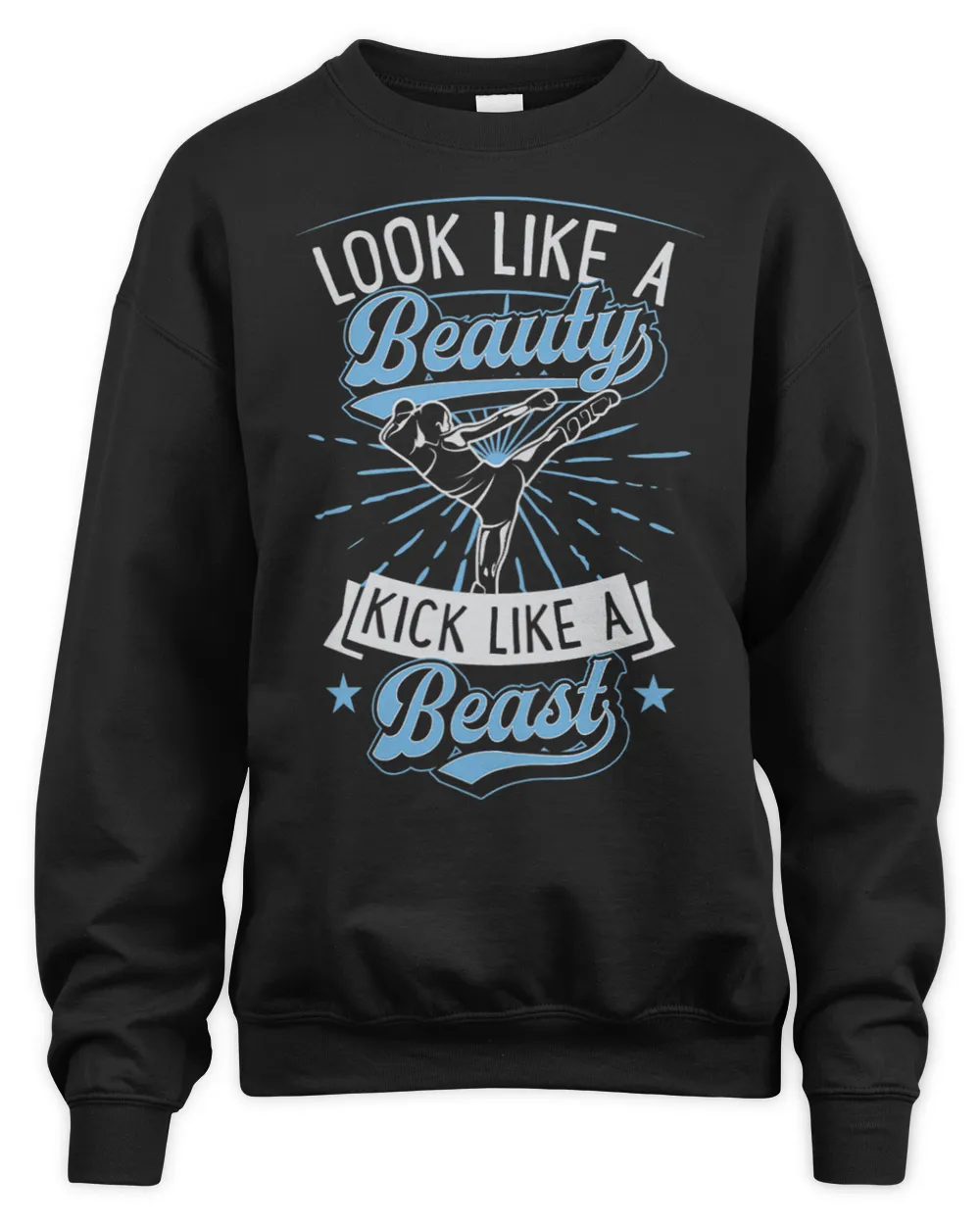 Womens Look Like A Beauty Hit Like A Beast Karate Kickboxing Girl 2