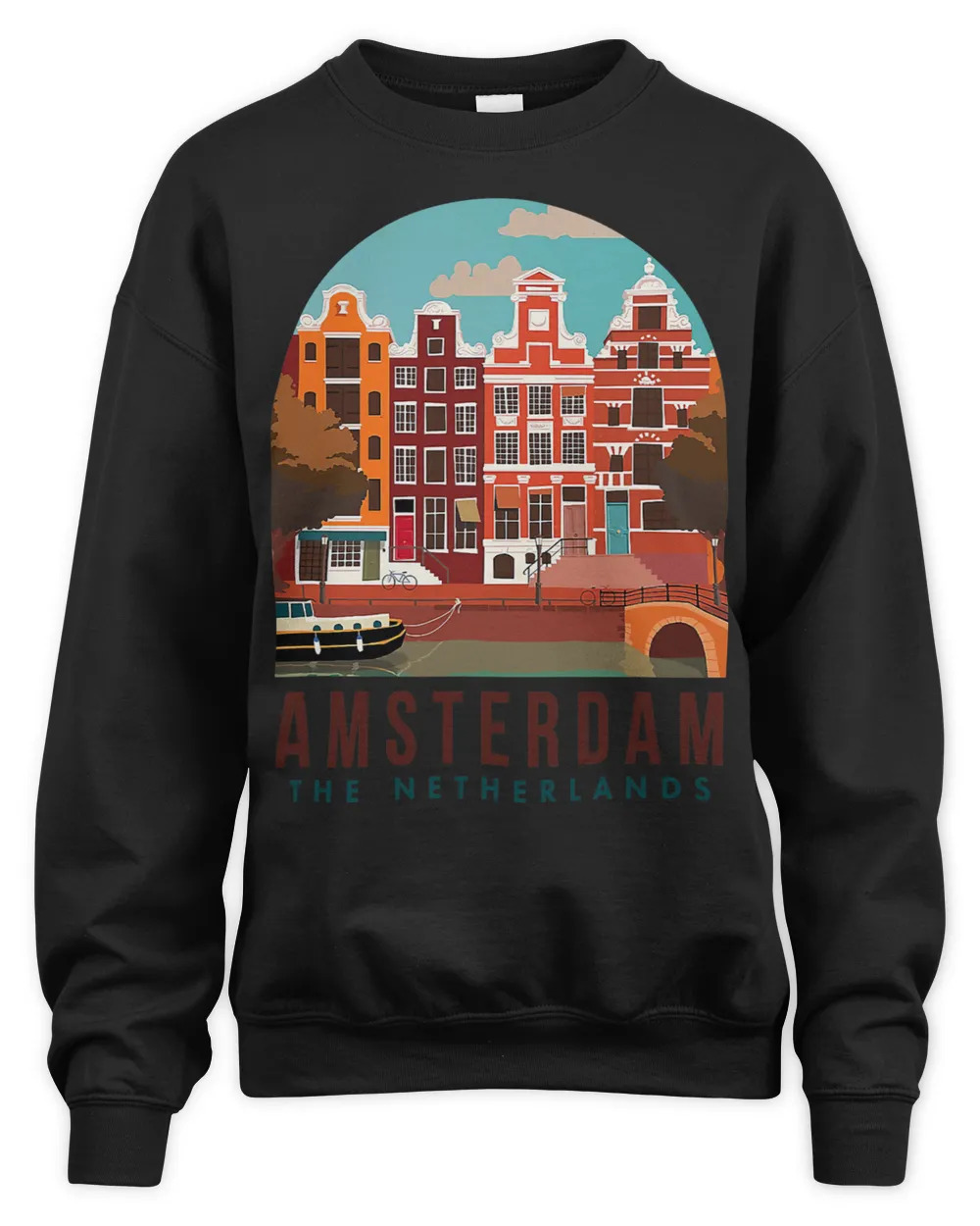 Amsterdam The Netherlands Travel Poster Amsterdam Traveling