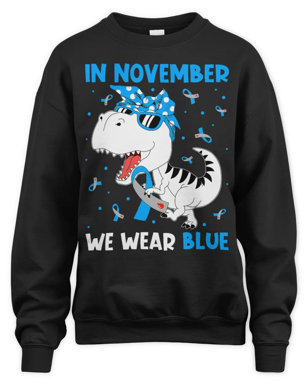 In November We Wear Blue Diabetes Awareness Kids Toddler