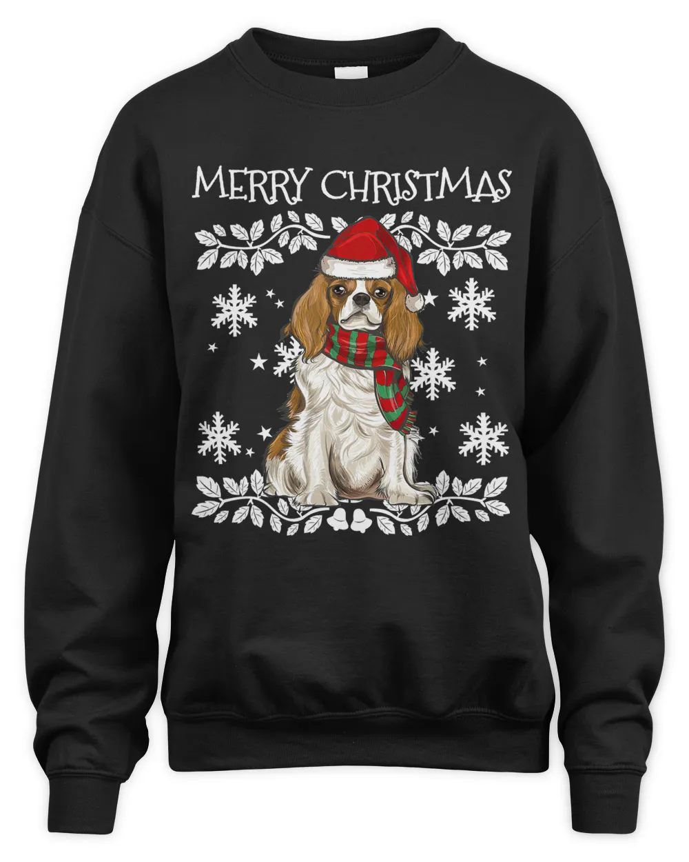 Cavalier King Charles Spaniel Merry Christmas T-Shirt, Cavalier Dog Xmas Sweatshirt, Gift For Dog Lovers