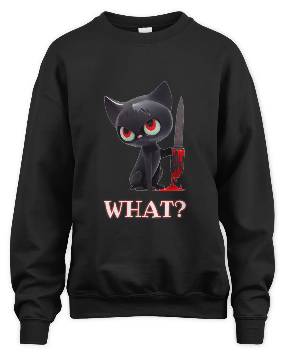 Black Cat Paws what Murderous cat with knife I