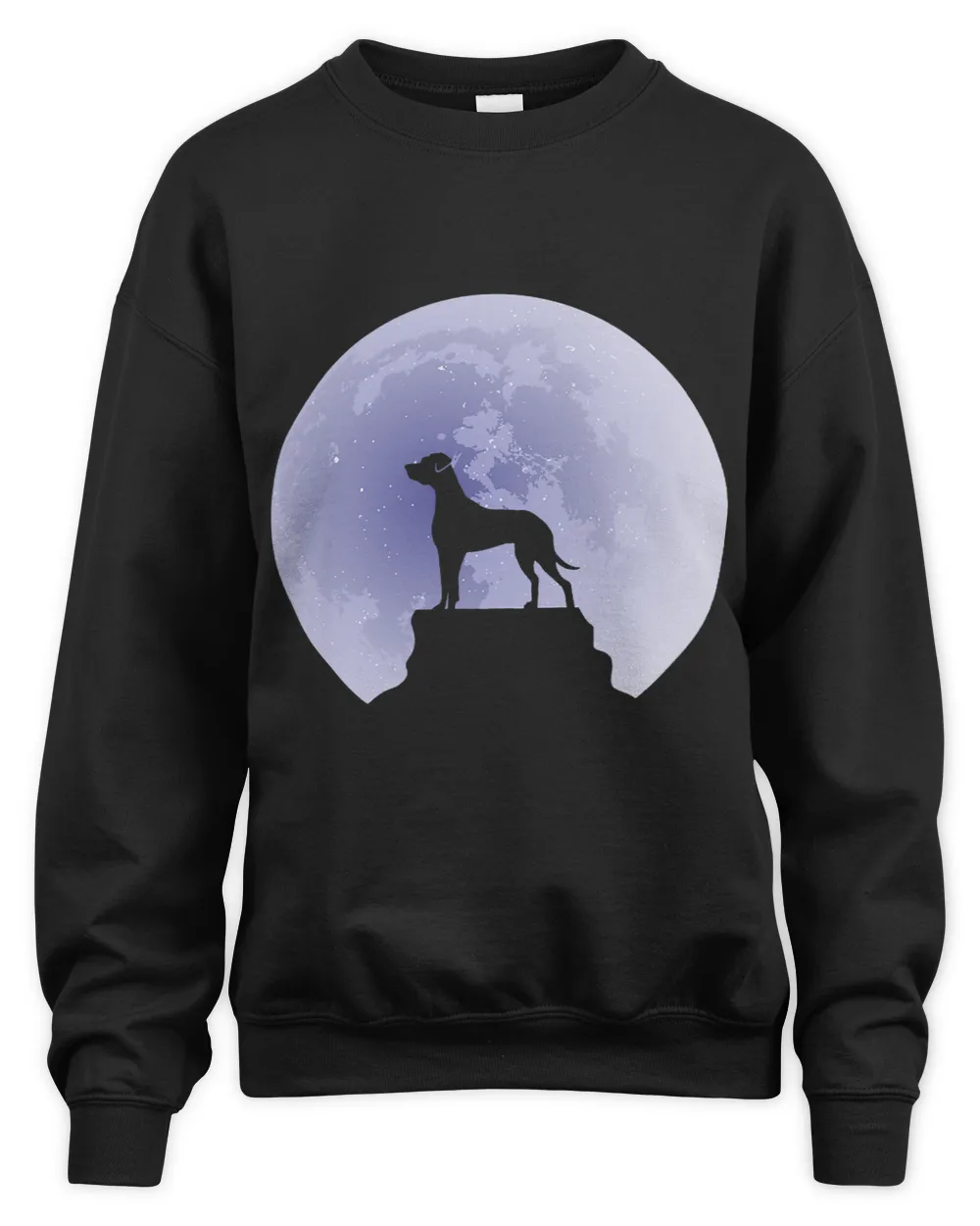 Great Dane Moon NickerStickers Great Dane Dog Silhouette