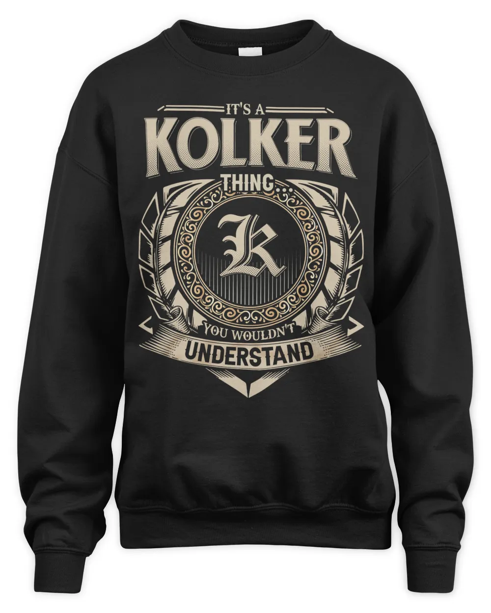 KOLKER Unisex Sweatshirt black s