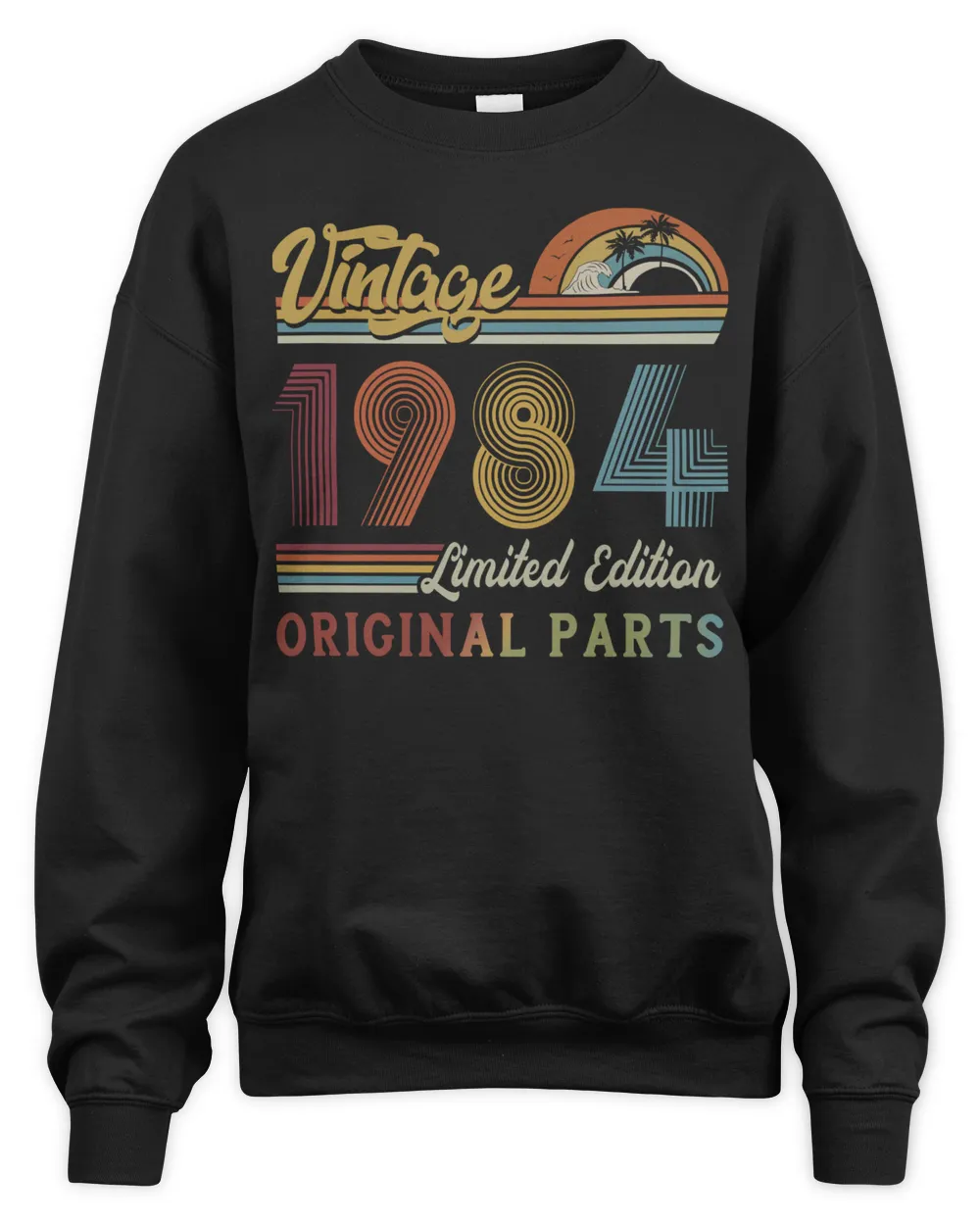 Vintage  1984 Limited Edition Original Parts BD5 Unisex Sweatshirt black s