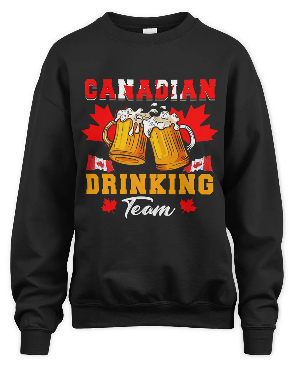 Canadian Drinking Team Funny Drinking Beer Canadian Flag20