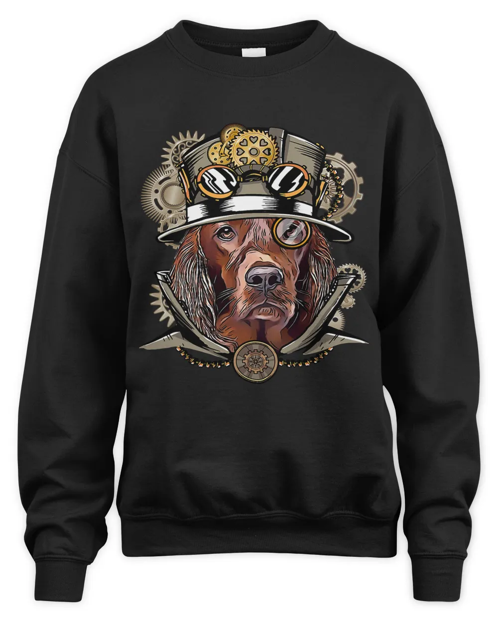 Irish Setter Dog Medieval Victorian Gothic Steampunk