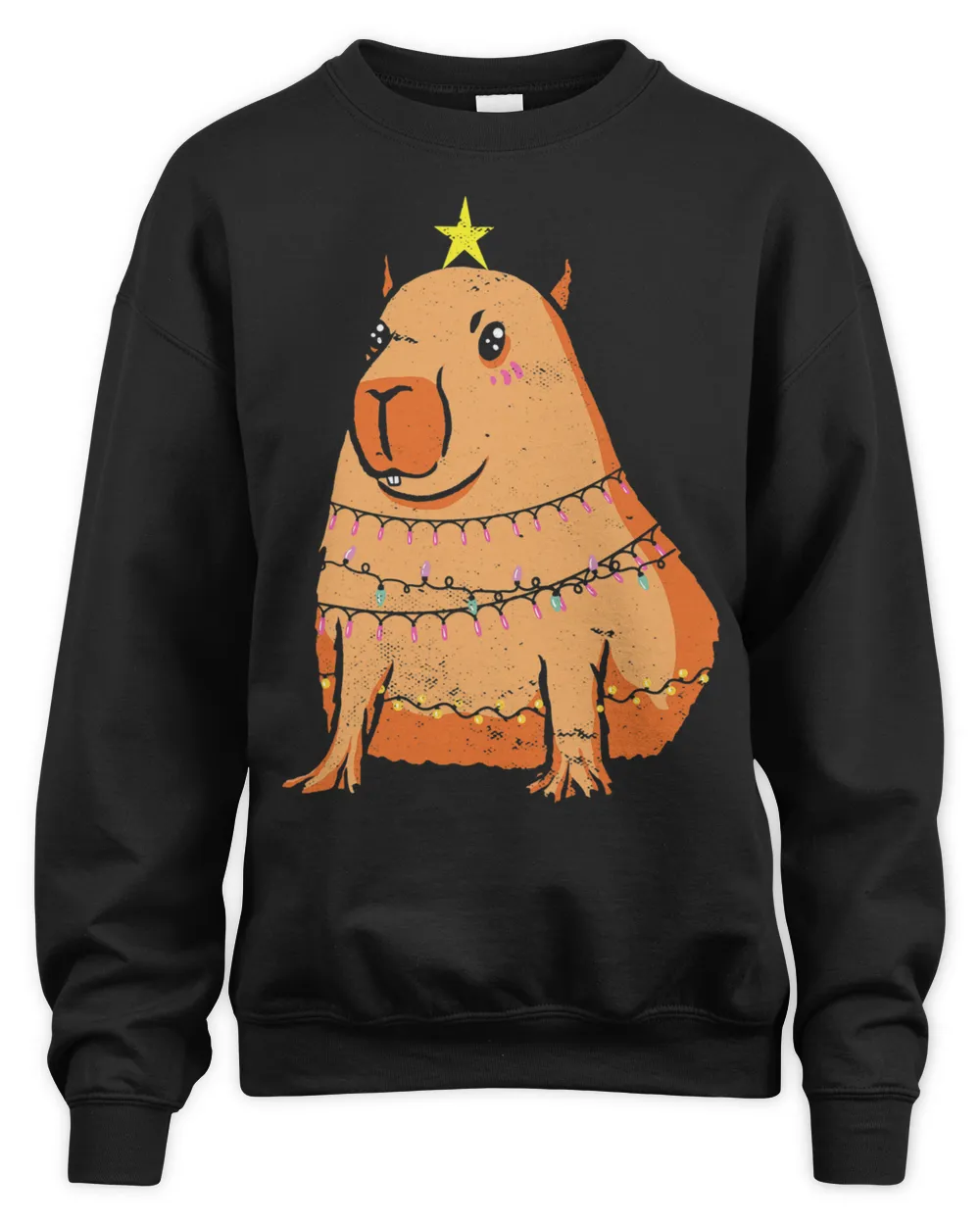 Capybara Christmas lights Funny Capibara Capy