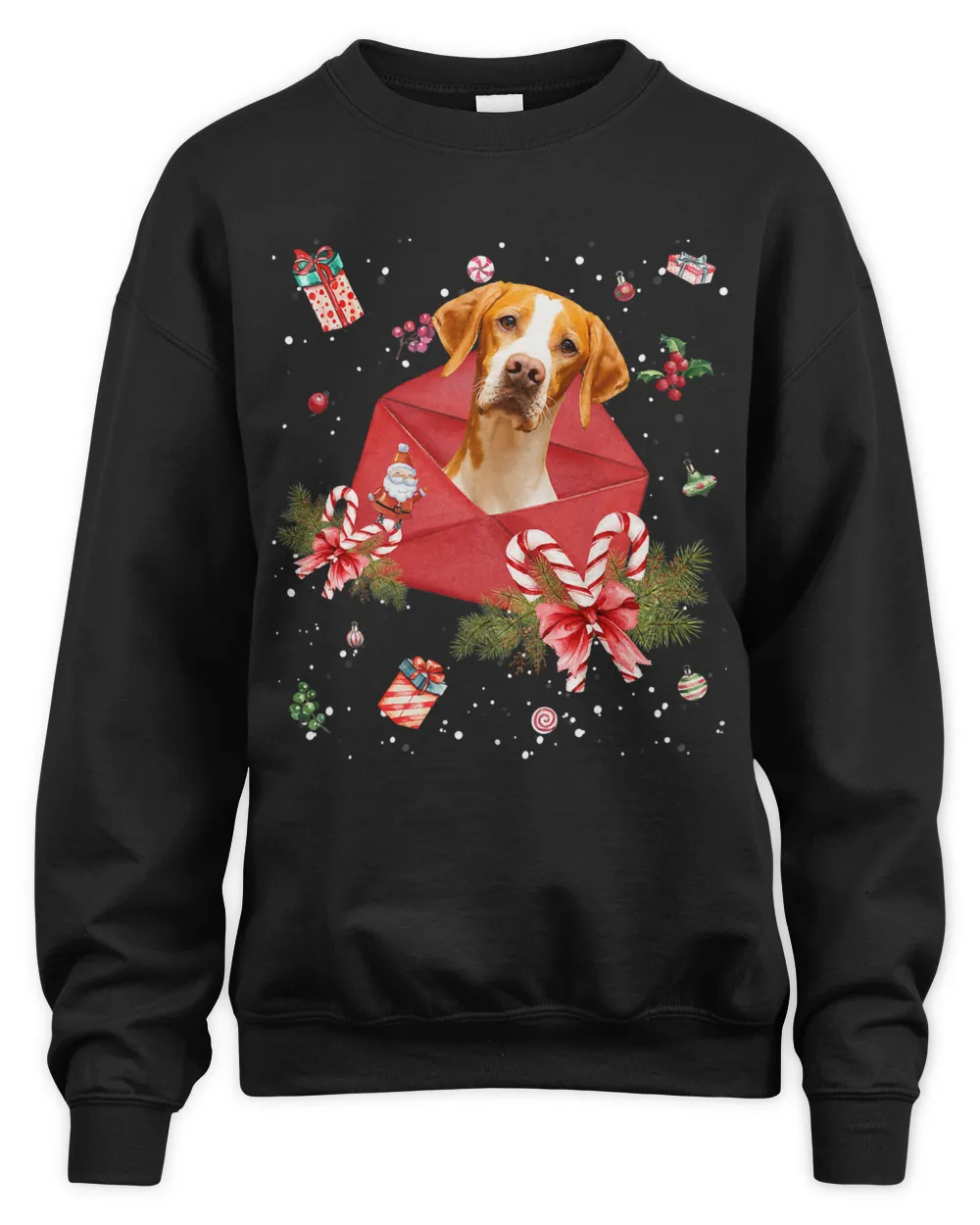 English Pointer Dog In Christmas Card Ornament Pajama Xmas444