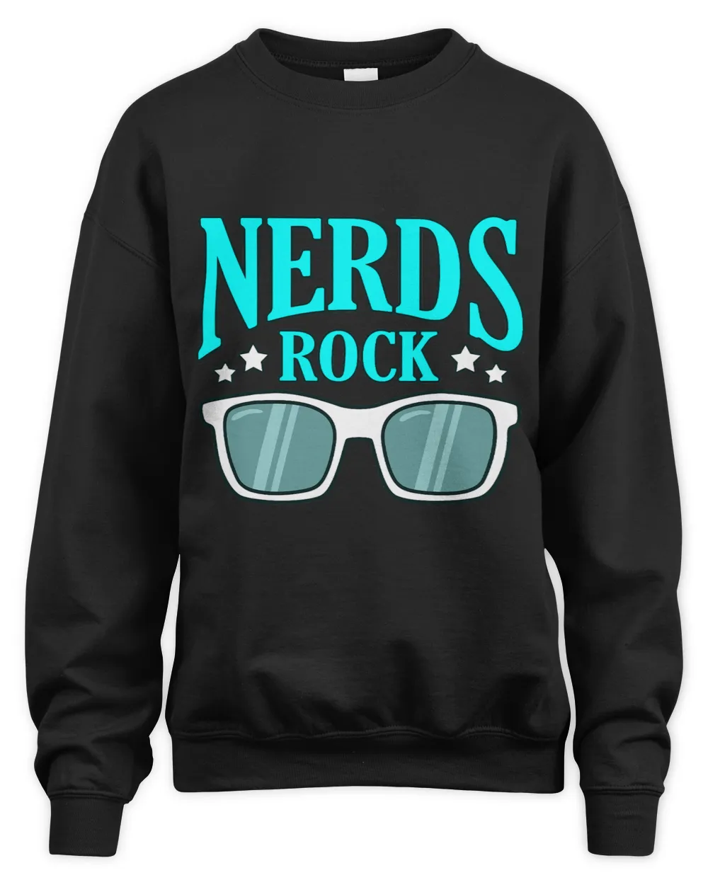 Computer Nerds Rock IT Tech Software Programmer Geek Graphic Unisex Sweatshirt black s