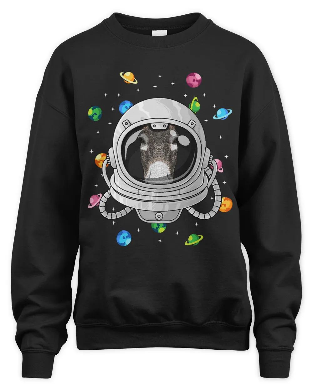 Donkey Astronaut Animal Deep In Space Cosmic Universe