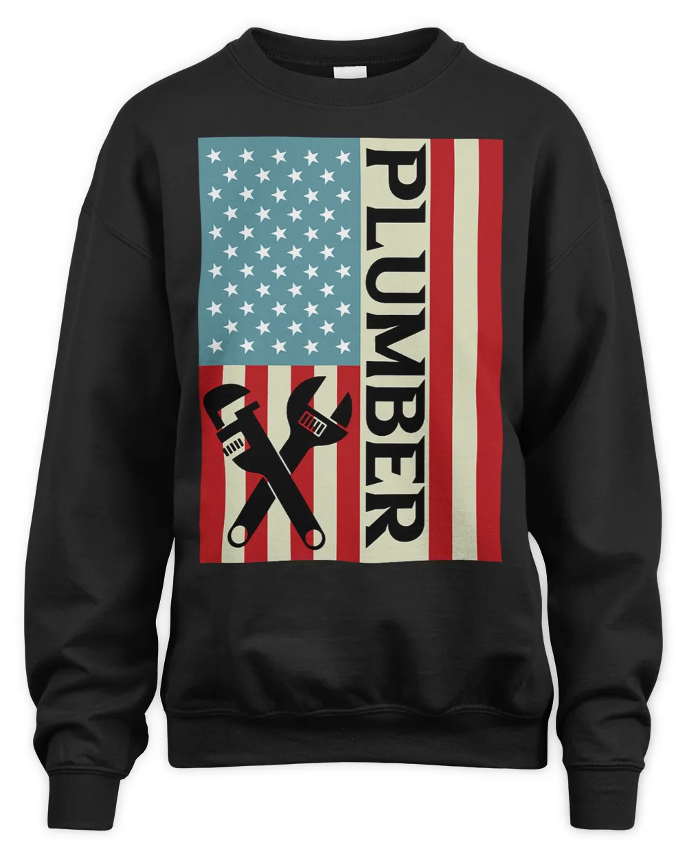 Plumber USA America Flag Patriots