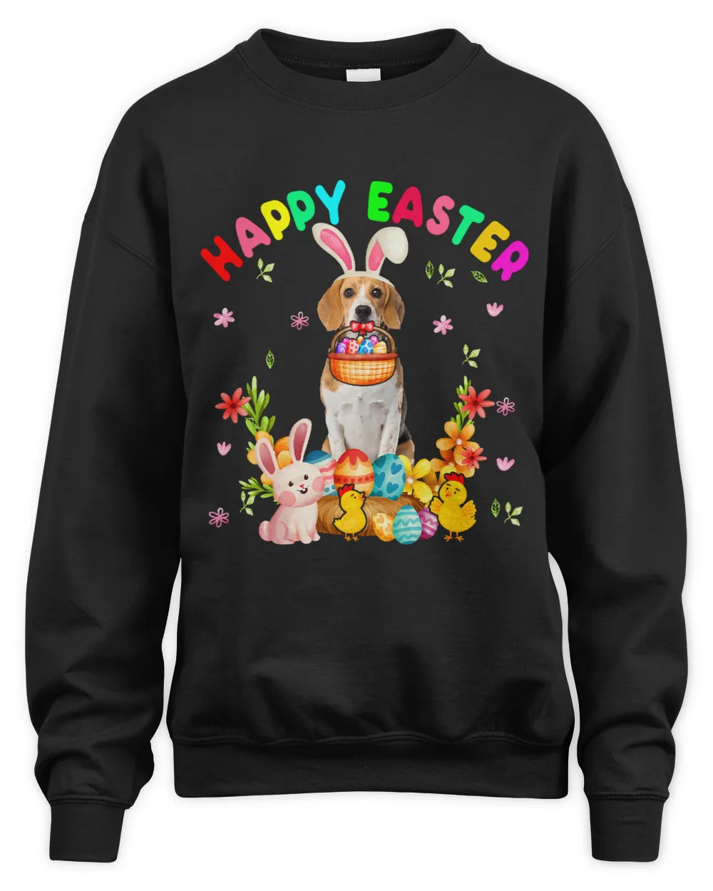 Happy Easter Funny Easter Day Beagle Bunny Eggs Lover