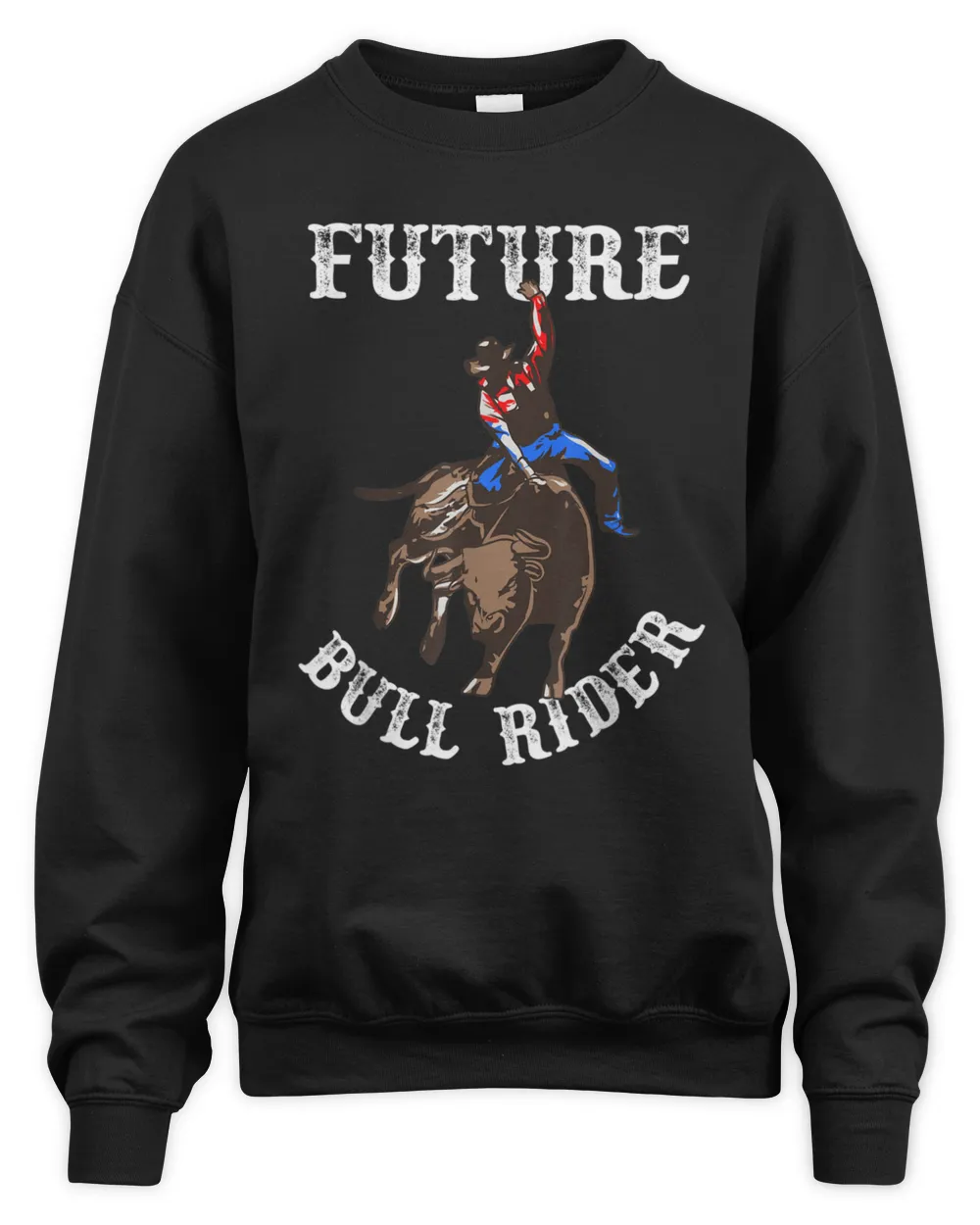 Ruture Bull Rider Unisex Sweatshirt black s