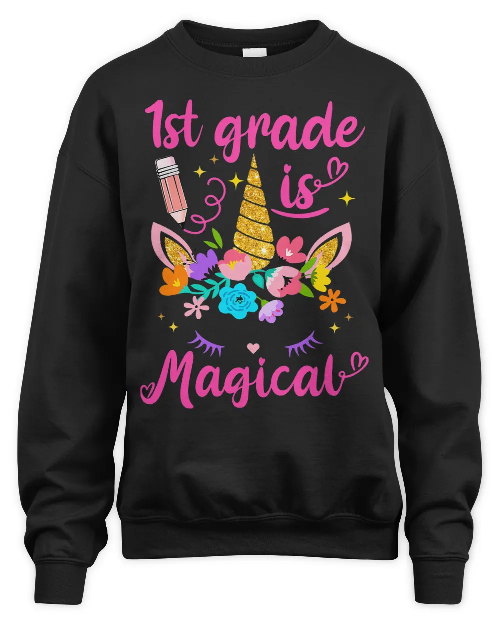 Pony Unicorn 1st Grade is Magical Cute Unicorn First Day of School Ponies