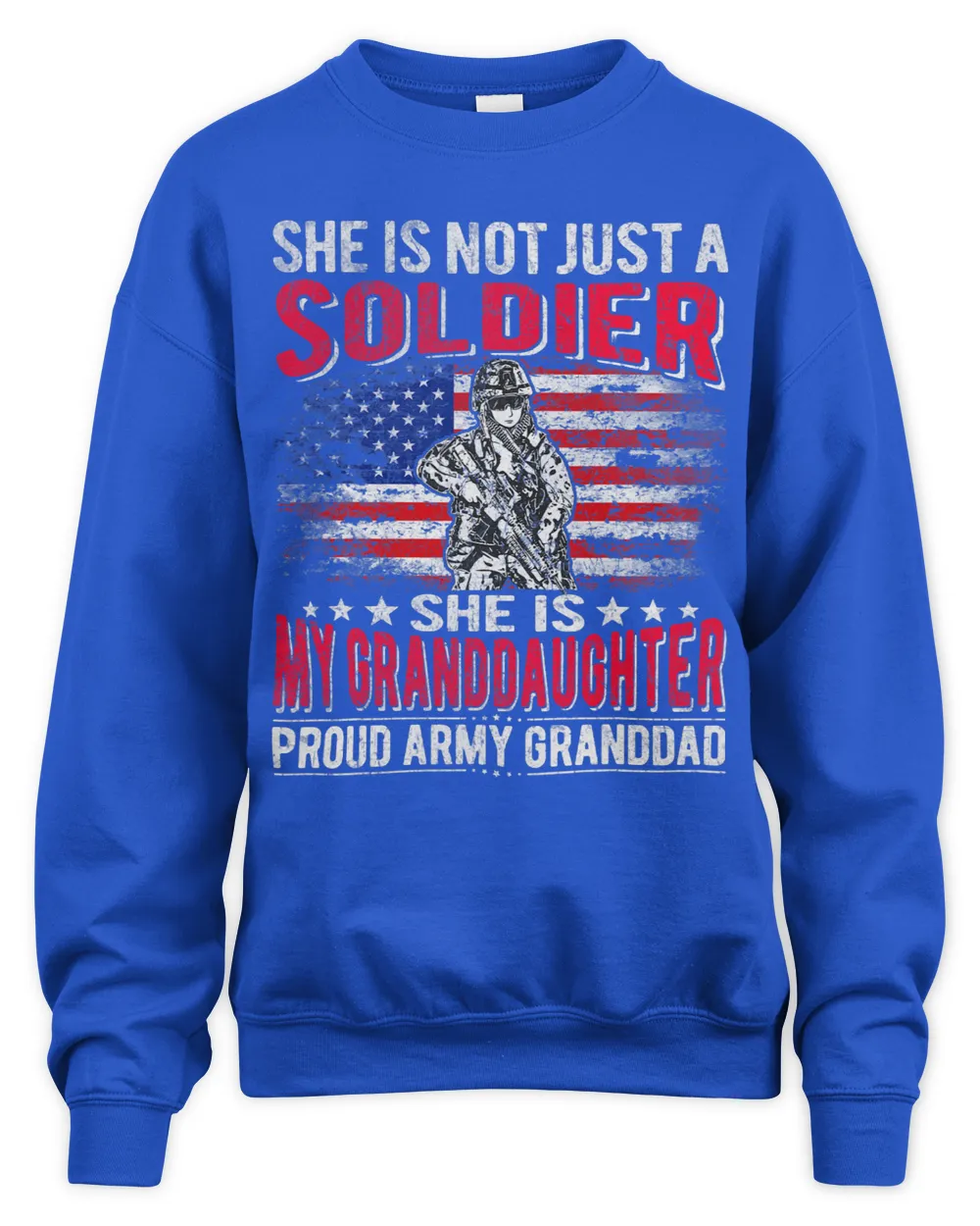 Mens My Granddaughter My Soldier Proud Army Granddad Grandpa Gift