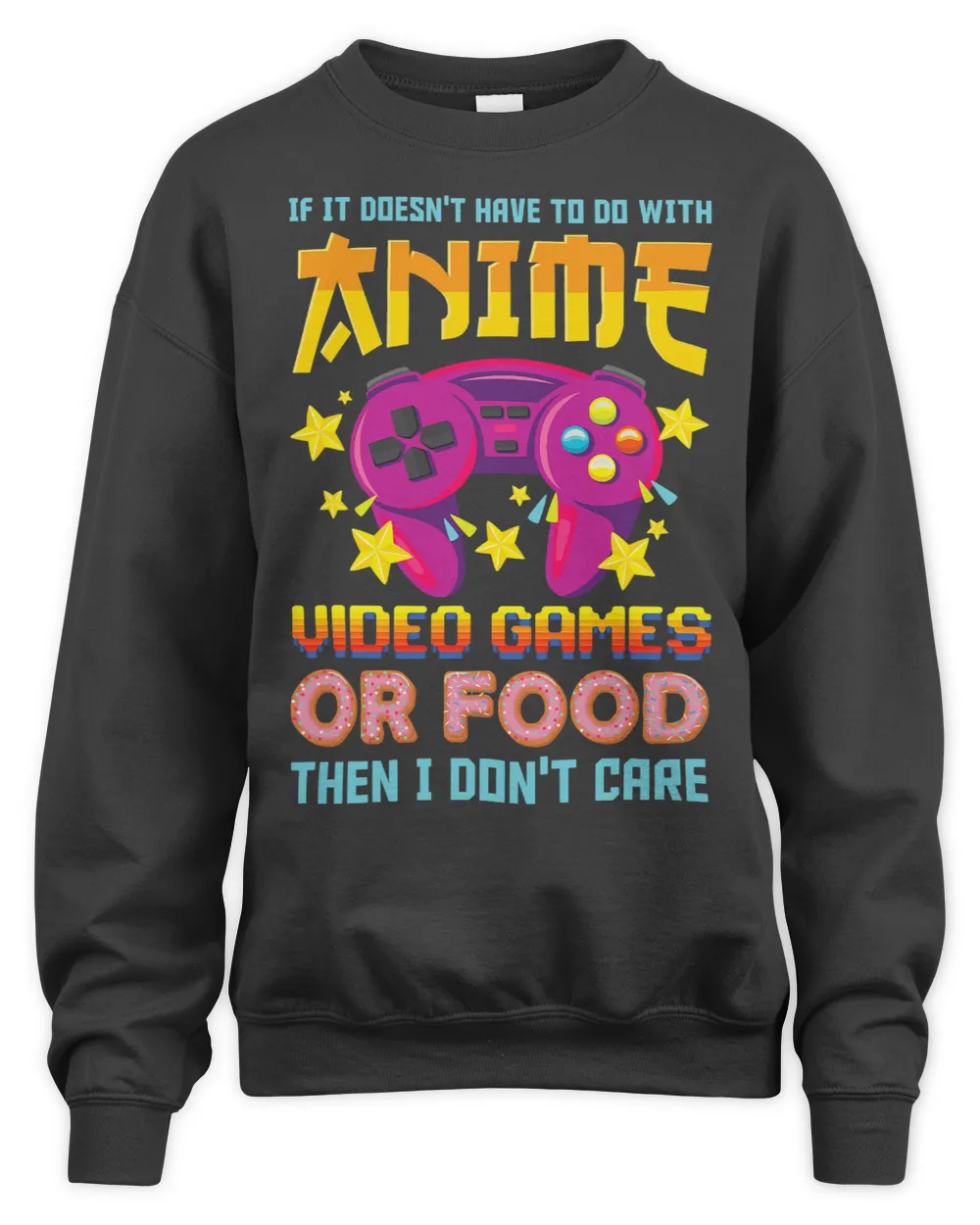 Anime Video Games Donuts Food Gamer Gift