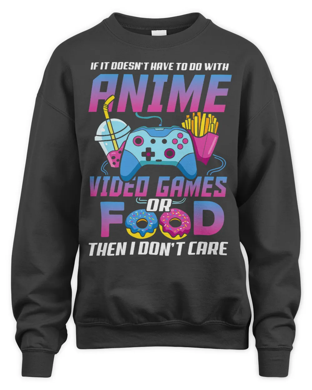 Anime Video Games Food Lover Japanese Fan Nerd Geek Gaming