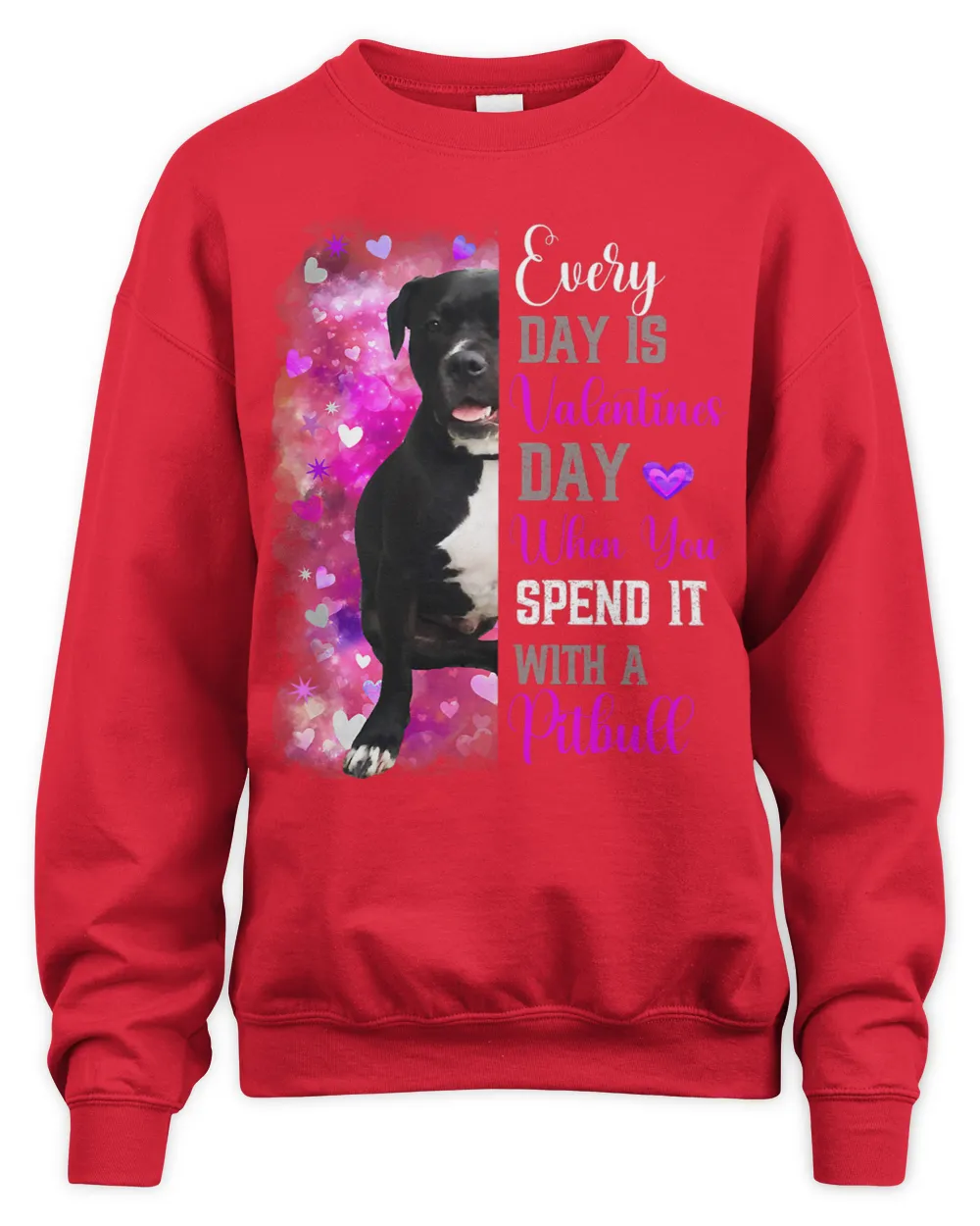 Womens Pitbull Mom Funny Valentines Day Dog Lovers Bully Pitty 1