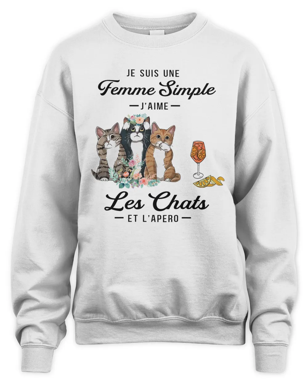 femme simple chats apero