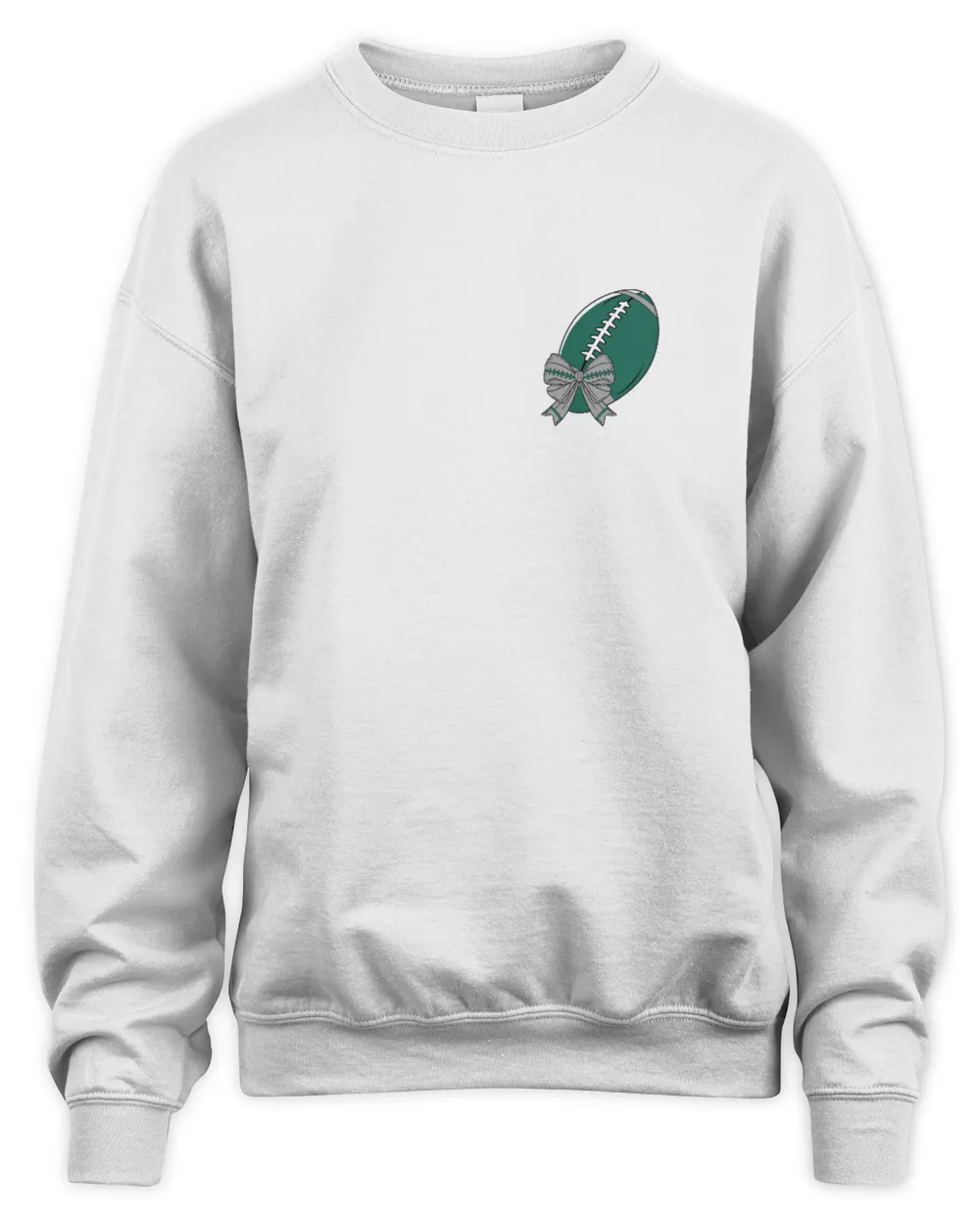 Football Coquette, Coquette Shirt, Football Team Shirt, Game Day, Touchdown Season, Sports Shirt, Sport Gift, Sport Lover, Football Lover Unisex Sweatshirt white s